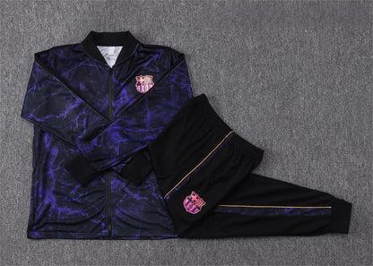 2026-27 Barcelona Black Purple Full Zip Training Suit Adults Or Children