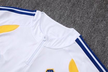 2026-27 Boca Juniors White Half Zip Training Suit Adults Or Children