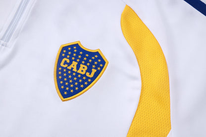2026-27 Boca Juniors White Half Zip Training Suit Adults Or Children