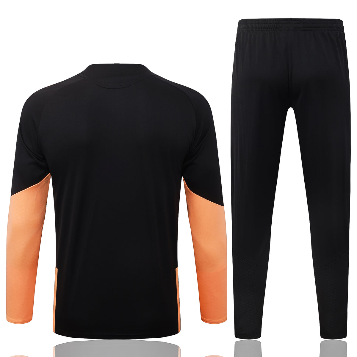 2026-27 Arsenal Black Orange Half Zip Training Suit Adults Or Children