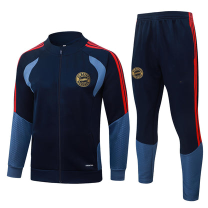 2026-27 Bayern Munich Royal Blue Full Zip Training Suit Adults Or Children