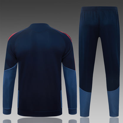 2026-27 Bayern Munich Royal Blue Full Zip Training Suit Adults Or Children