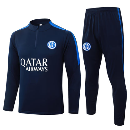 2026-27 Inter Milan Deep Blue Half Zip Training Suit Adults Or Children