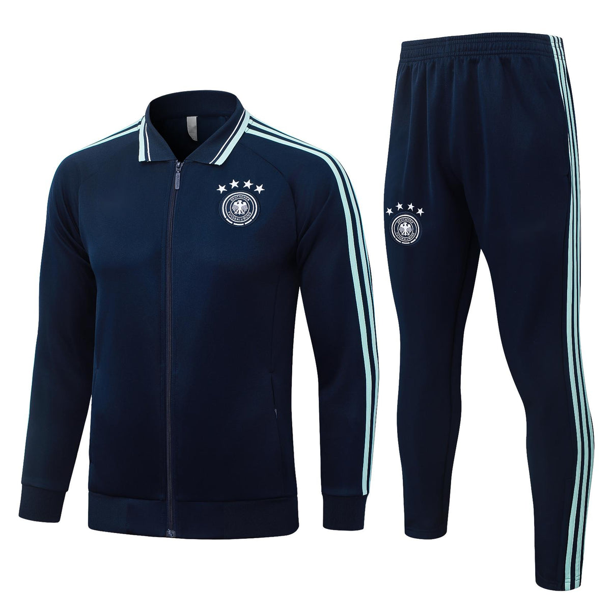 2026 Germany Navy Blue Full Zip Training Suit Adults Or Children