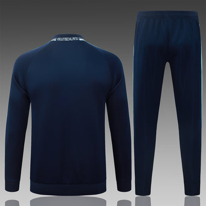 2026 Germany Navy Blue Full Zip Training Suit Adults Or Children
