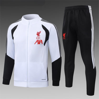 2026-27 Liverpool White Full Zip Training Suit Adults Or Children
