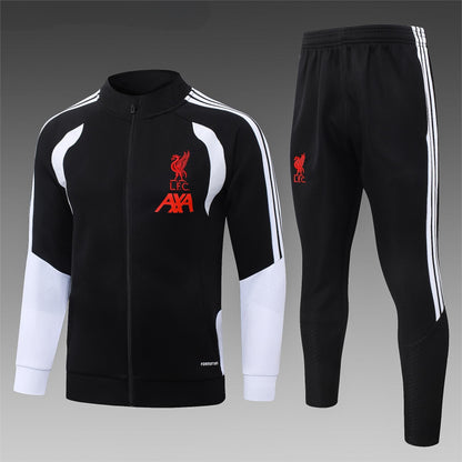 2026-27 Liverpool Black Full Zip Training Suit Adults Or Children
