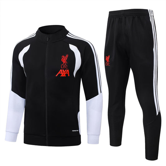 2026-27 Liverpool Black Full Zip Training Suit Adults Or Children