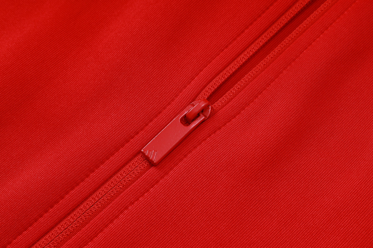2026-27 Manchester United Red Full Zip Training Suit Adults Or Children