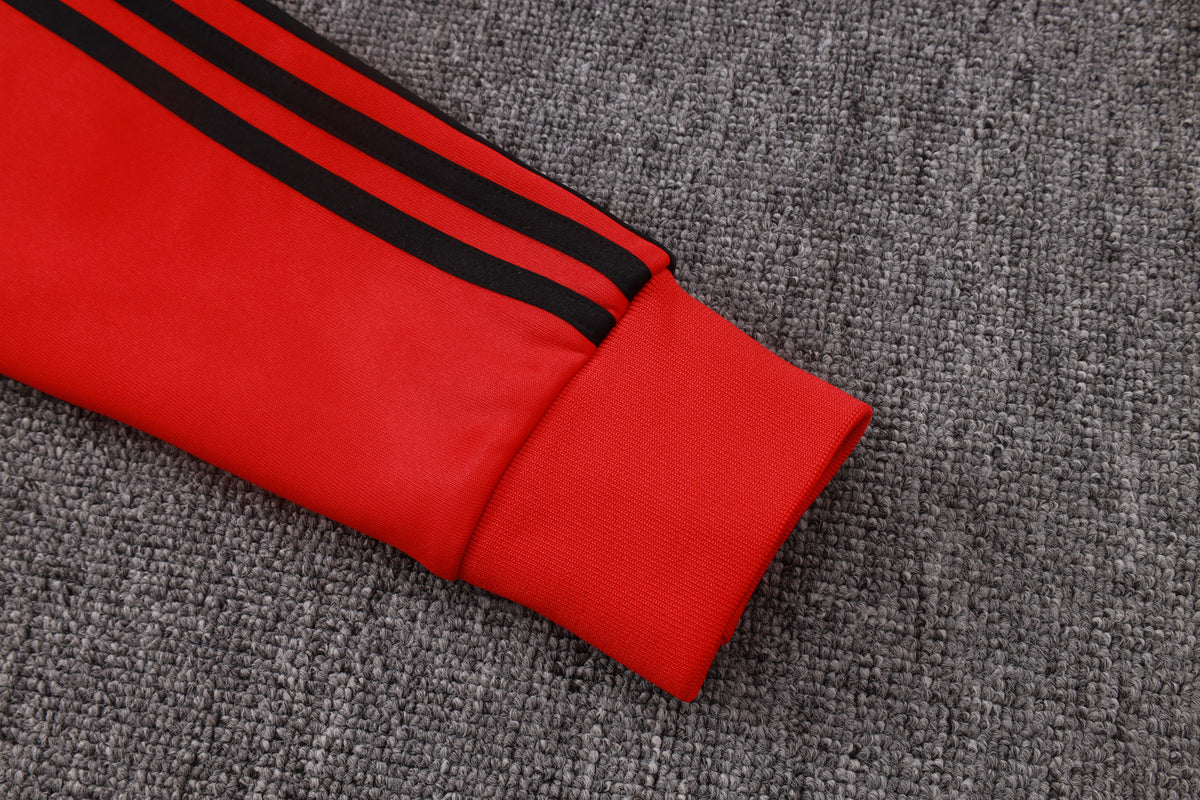 2026-27 Manchester United Red Full Zip Training Suit Adults Or Children