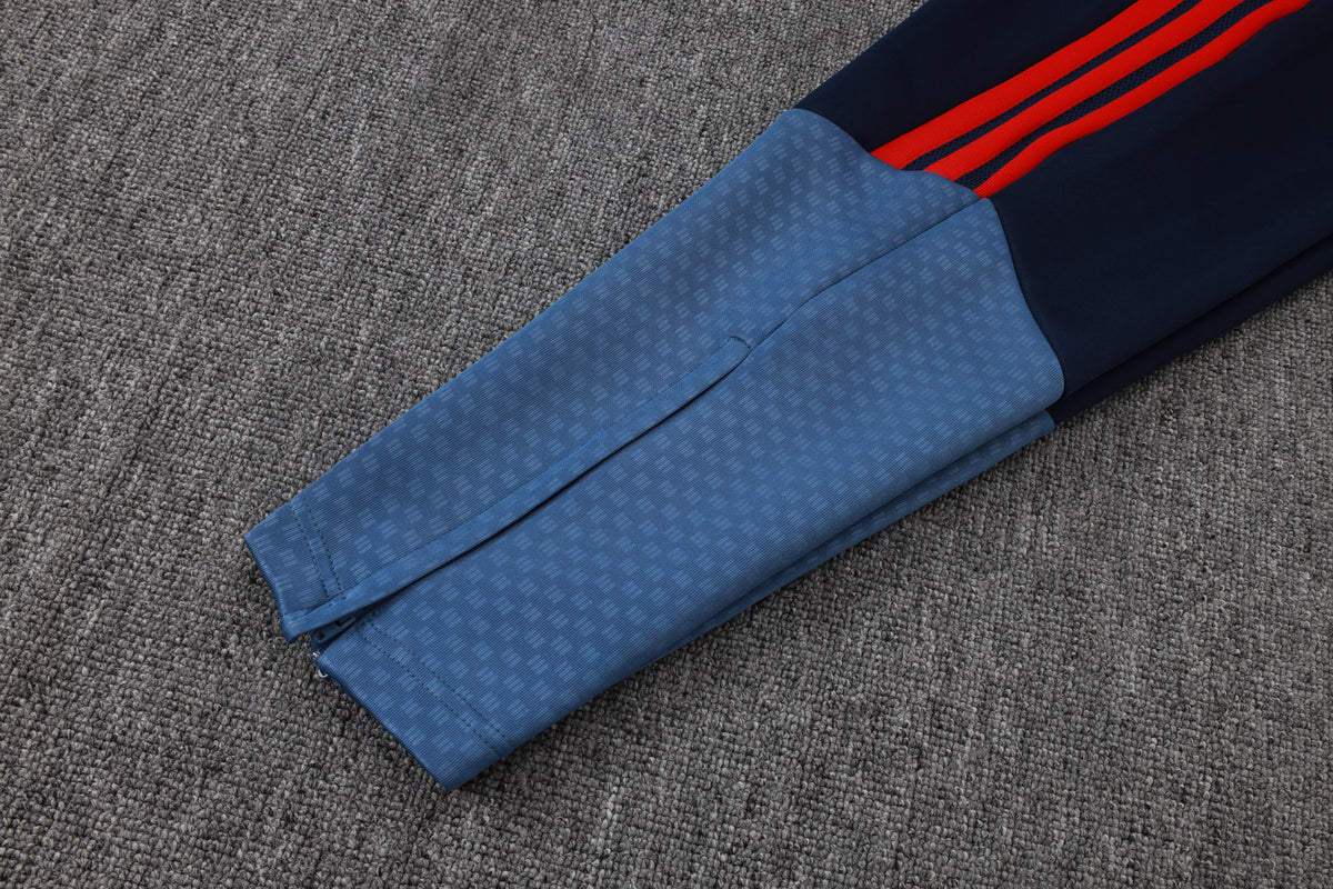 2026-27 Bayern Munich Royal Blue Full Zip Training Suit Adults Or Children