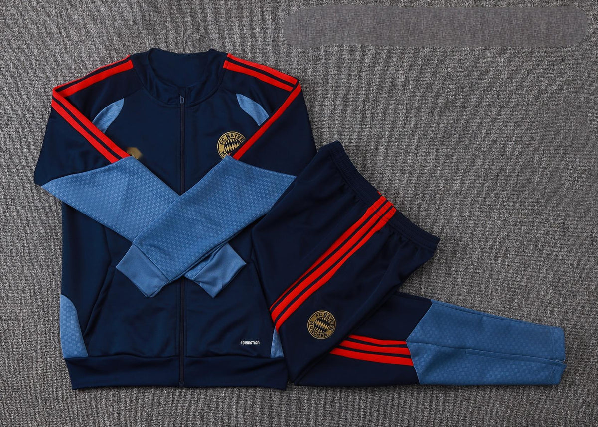 2026-27 Bayern Munich Royal Blue Full Zip Training Suit Adults Or Children