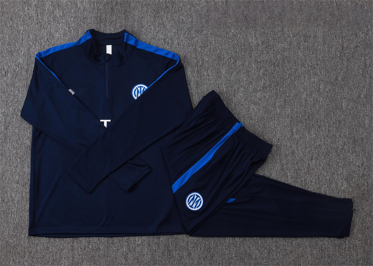 2026-27 Inter Milan Deep Blue Half Zip Training Suit Adults Or Children