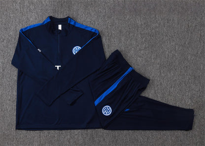2026-27 Inter Milan Deep Blue Half Zip Training Suit Adults Or Children