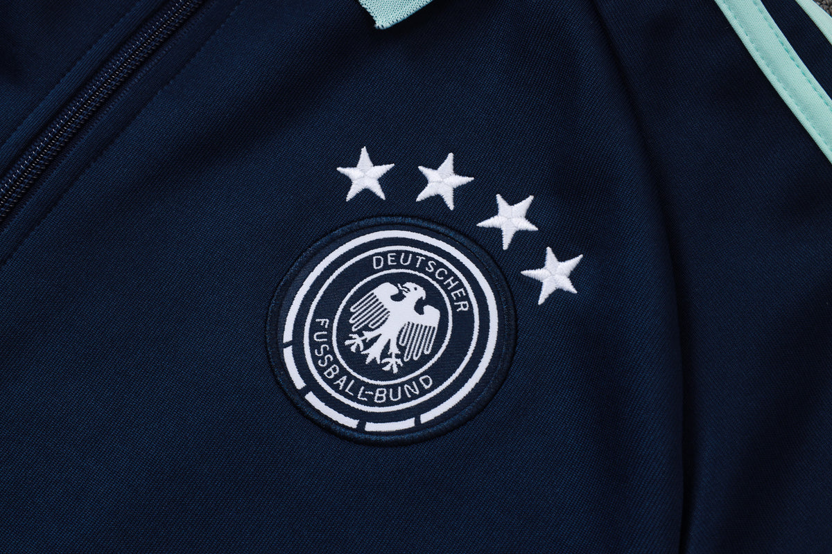 2026 Germany Navy Blue Full Zip Training Suit Adults Or Children