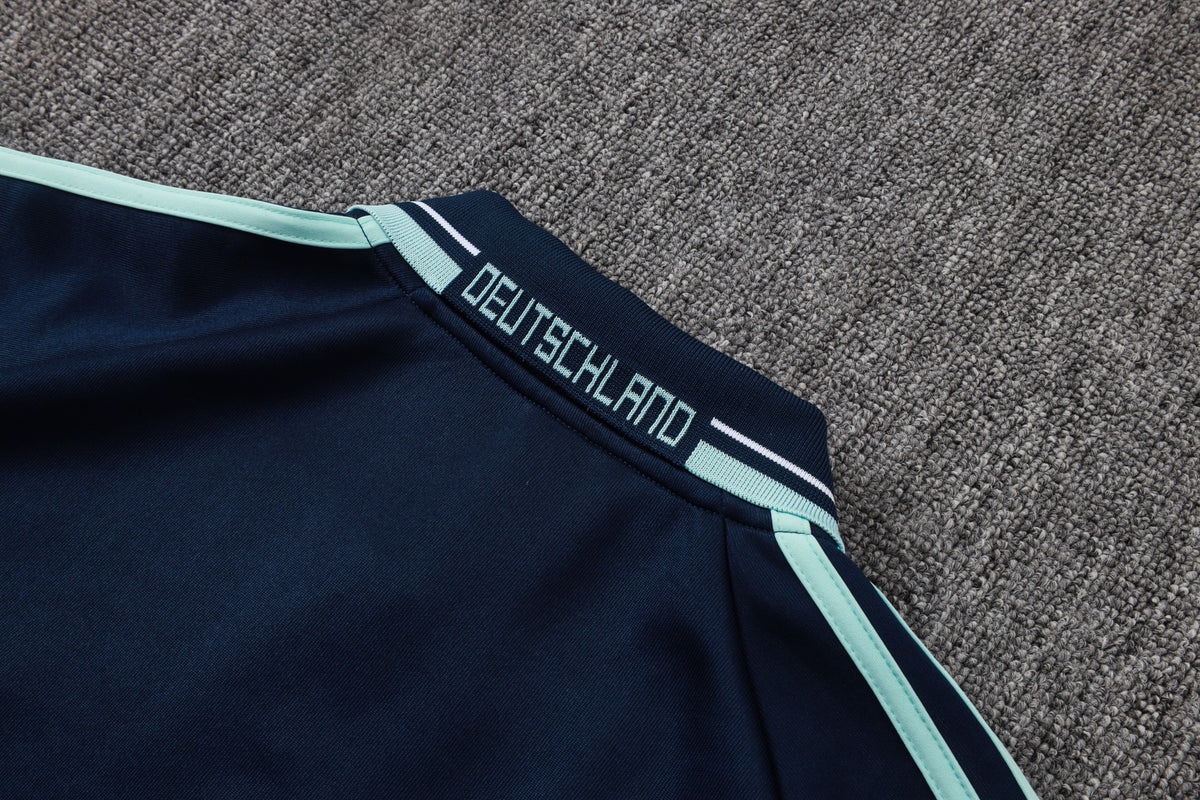 2026 Germany Navy Blue Full Zip Training Suit Adults Or Children