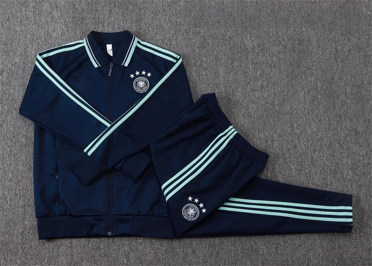 2026 Germany Navy Blue Full Zip Training Suit Adults Or Children
