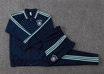 2026 Germany Navy Blue Full Zip Training Suit Adults Or Children