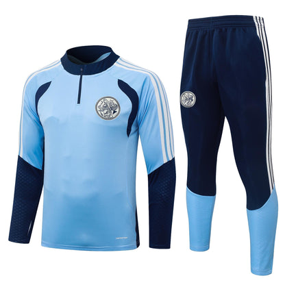 2026-27 Ajax Light Blue Half Zip Training Suit Adults Or Children