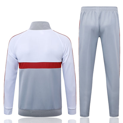 2026-27 Liverpool Grey White Full Zip Training Suit Adults Or Children