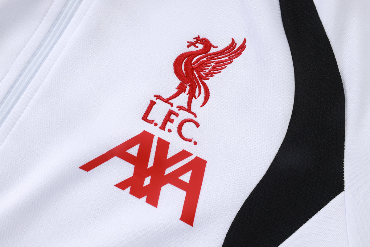 2026-27 Liverpool White Full Zip Training Suit Adults Or Children