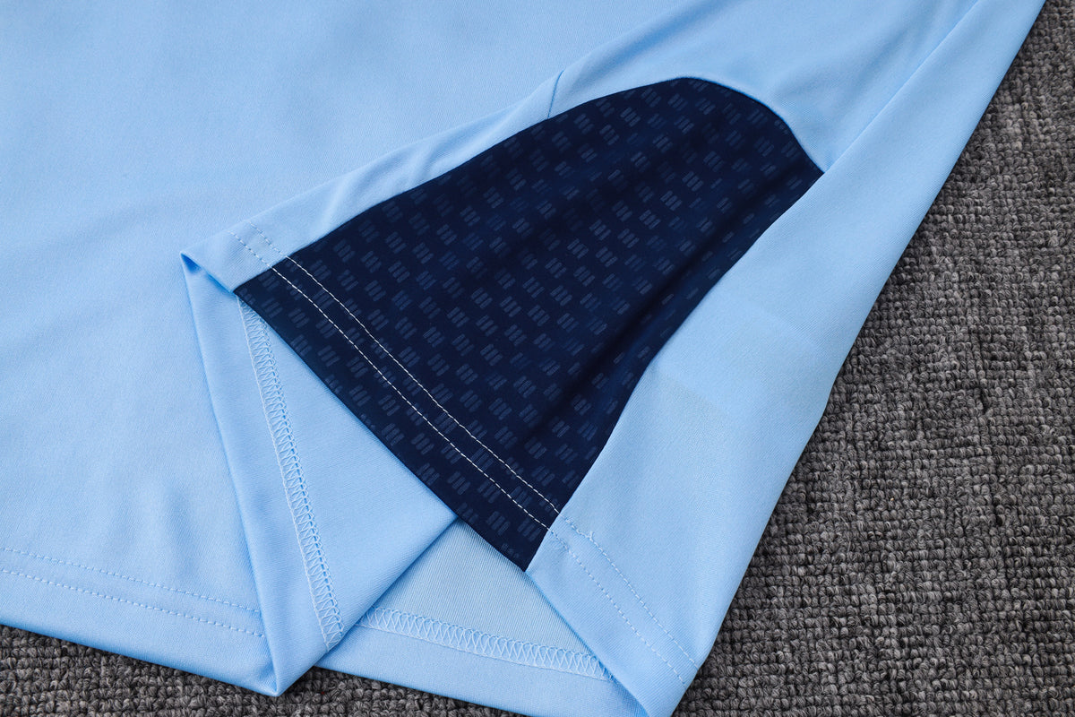 2026-27 Ajax Light Blue Half Zip Training Suit Adults Or Children