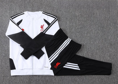 2026-27 Liverpool White Full Zip Training Suit Adults Or Children