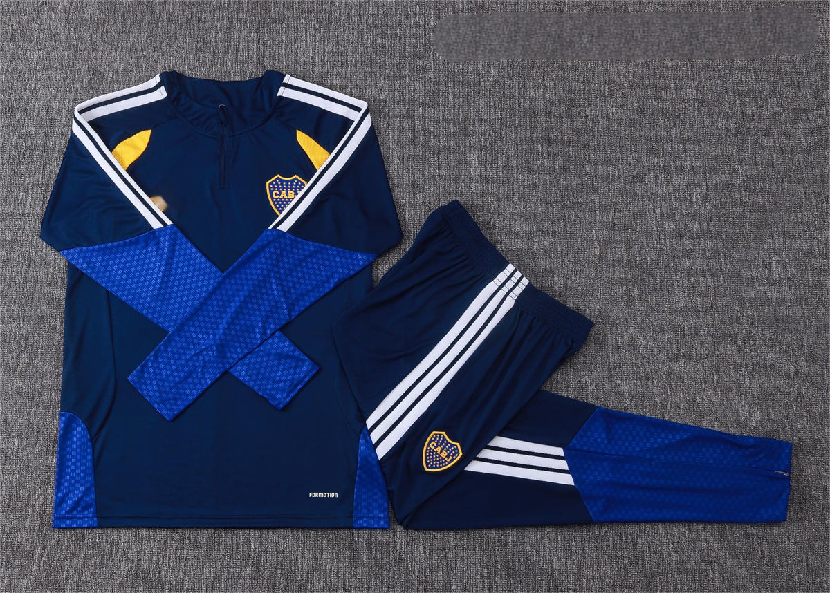 2026-27 Boca Juniors Blue Half Zip Training Suit Adults Or Children