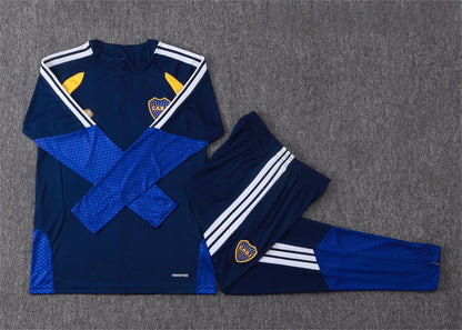 2026-27 Boca Juniors Blue Half Zip Training Suit Adults Or Children