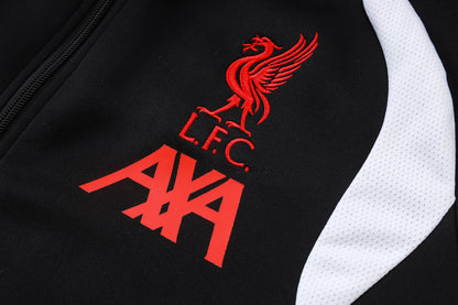 2026-27 Liverpool Black Full Zip Training Suit Adults Or Children