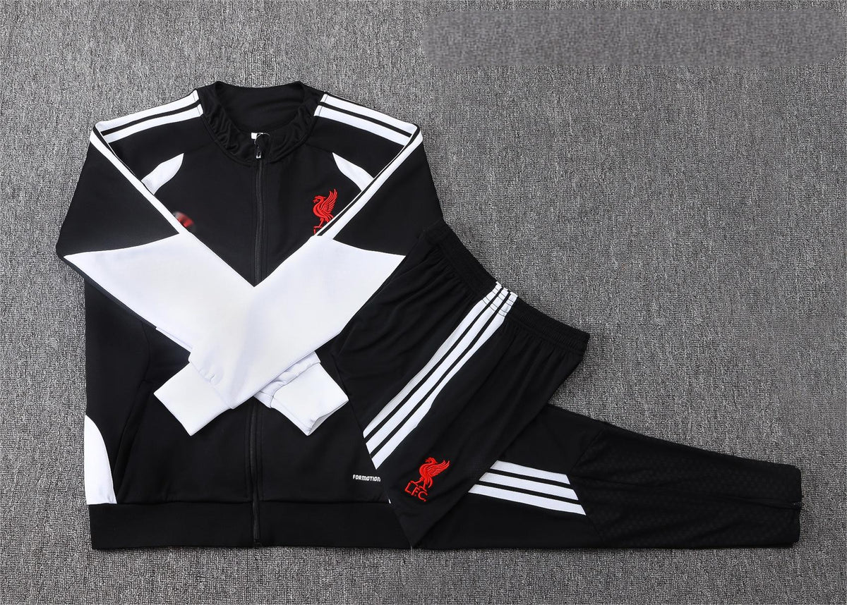 2026-27 Liverpool Black Full Zip Training Suit Adults Or Children