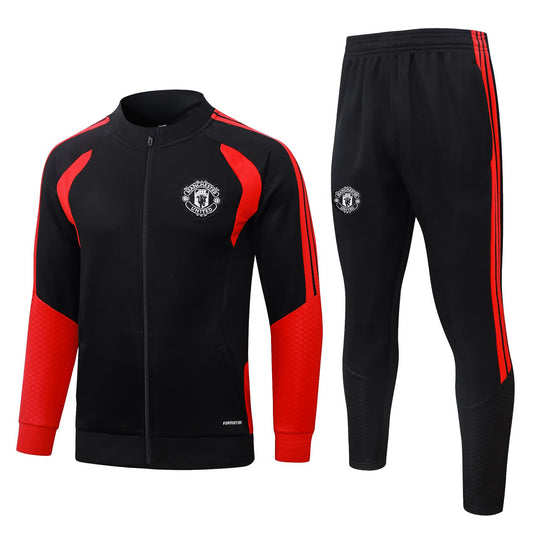 2026-27 Manchester United Black Red Full Zip Training Suit Adults or Children