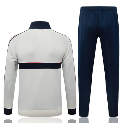 2026-27 Bayern Beige Royal Blue Full Zip Training Suit Adults Or Children
