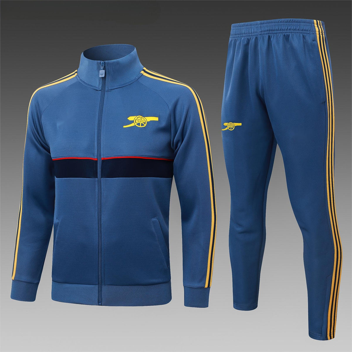 2026-27 Arsenal Mid Blue Full Zip Training Suit Adults Or Children