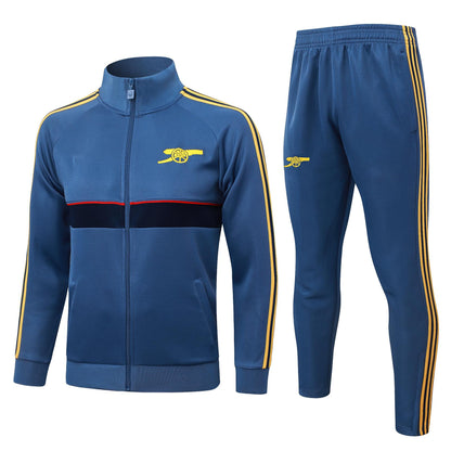 2026-27 Arsenal Mid Blue Full Zip Training Suit Adults Or Children