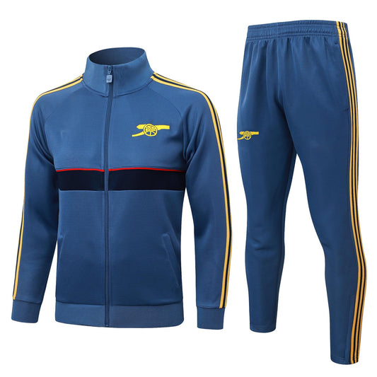 2026-27 Arsenal Mid Blue Full Zip Training Suit Adults Or Children