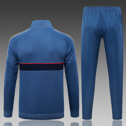 2026-27 Arsenal Mid Blue Full Zip Training Suit Adults Or Children
