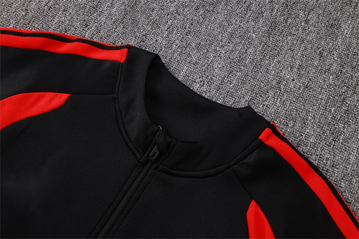 2026-27 Manchester United Black Red Full Zip Training Suit Adults or Children