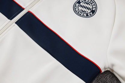 2026-27 Bayern Beige Royal Blue Full Zip Training Suit Adults Or Children