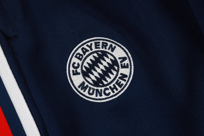 2026-27 Bayern Beige Royal Blue Full Zip Training Suit Adults Or Children