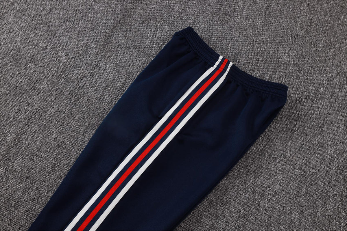 2026-27 Bayern Beige Royal Blue Full Zip Training Suit Adults Or Children