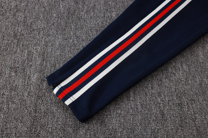 2026-27 Bayern Beige Royal Blue Full Zip Training Suit Adults Or Children