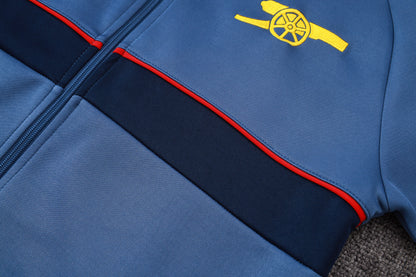 2026-27 Arsenal Mid Blue Full Zip Training Suit Adults Or Children