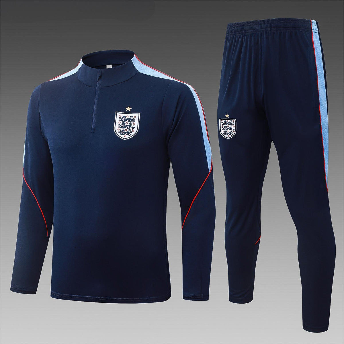 2026 England Deep Blue Half Zip Training Suit Adults Or Children