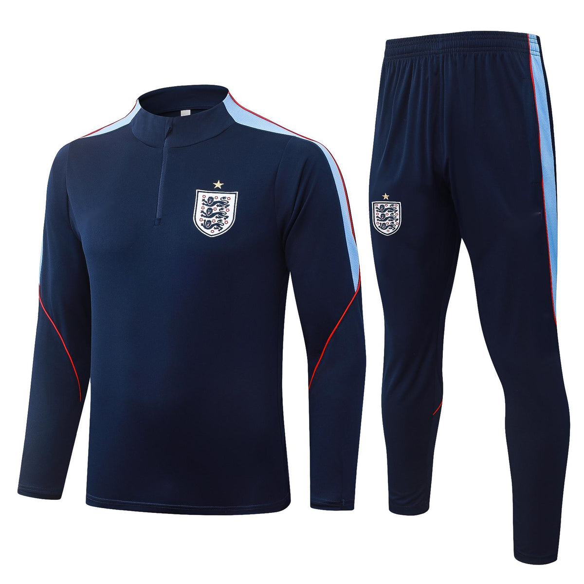 2026 England Deep Blue Half Zip Training Suit Adults Or Children