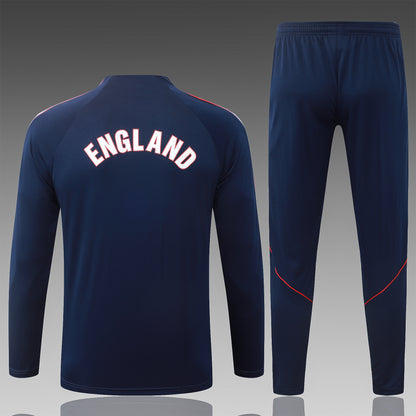2026 England Deep Blue Half Zip Training Suit Adults Or Children