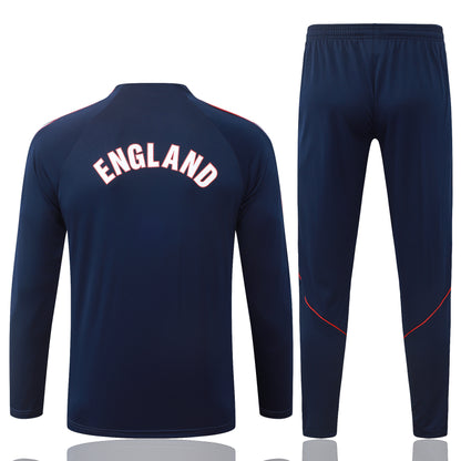 2026 England Deep Blue Half Zip Training Suit Adults Or Children