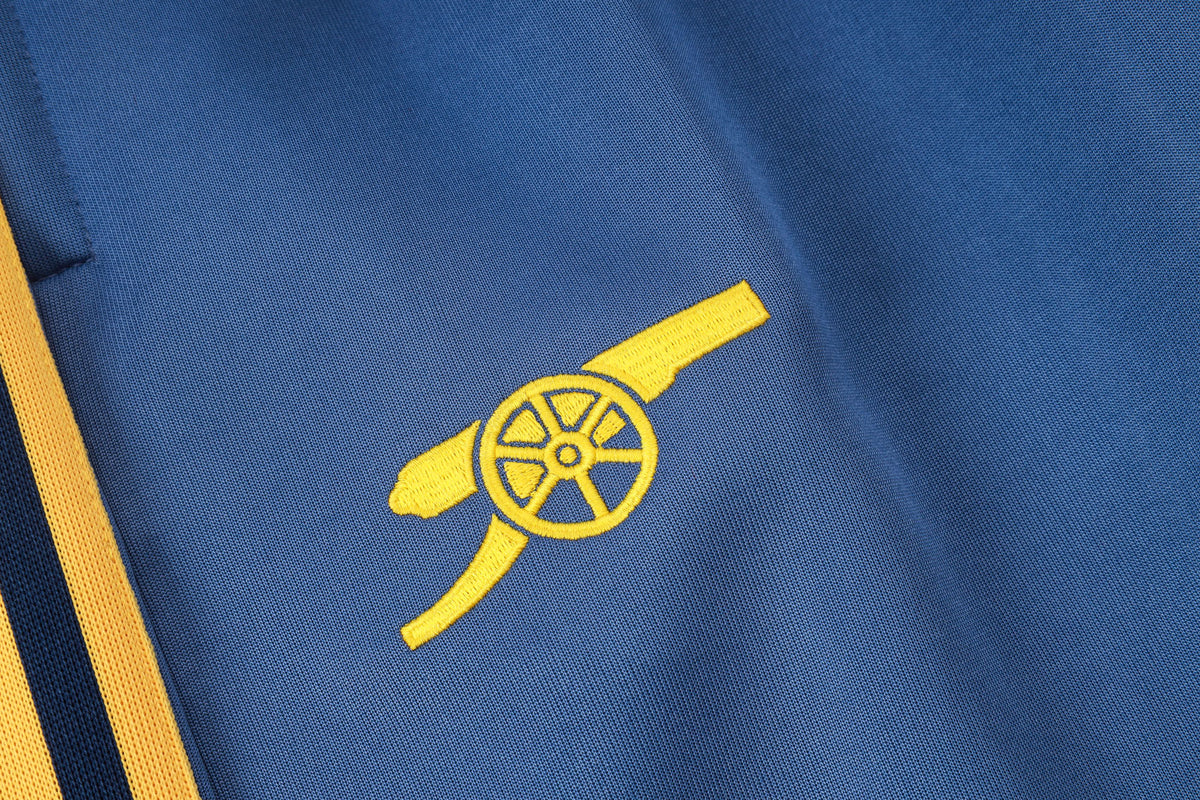 2026-27 Arsenal Mid Blue Full Zip Training Suit Adults Or Children