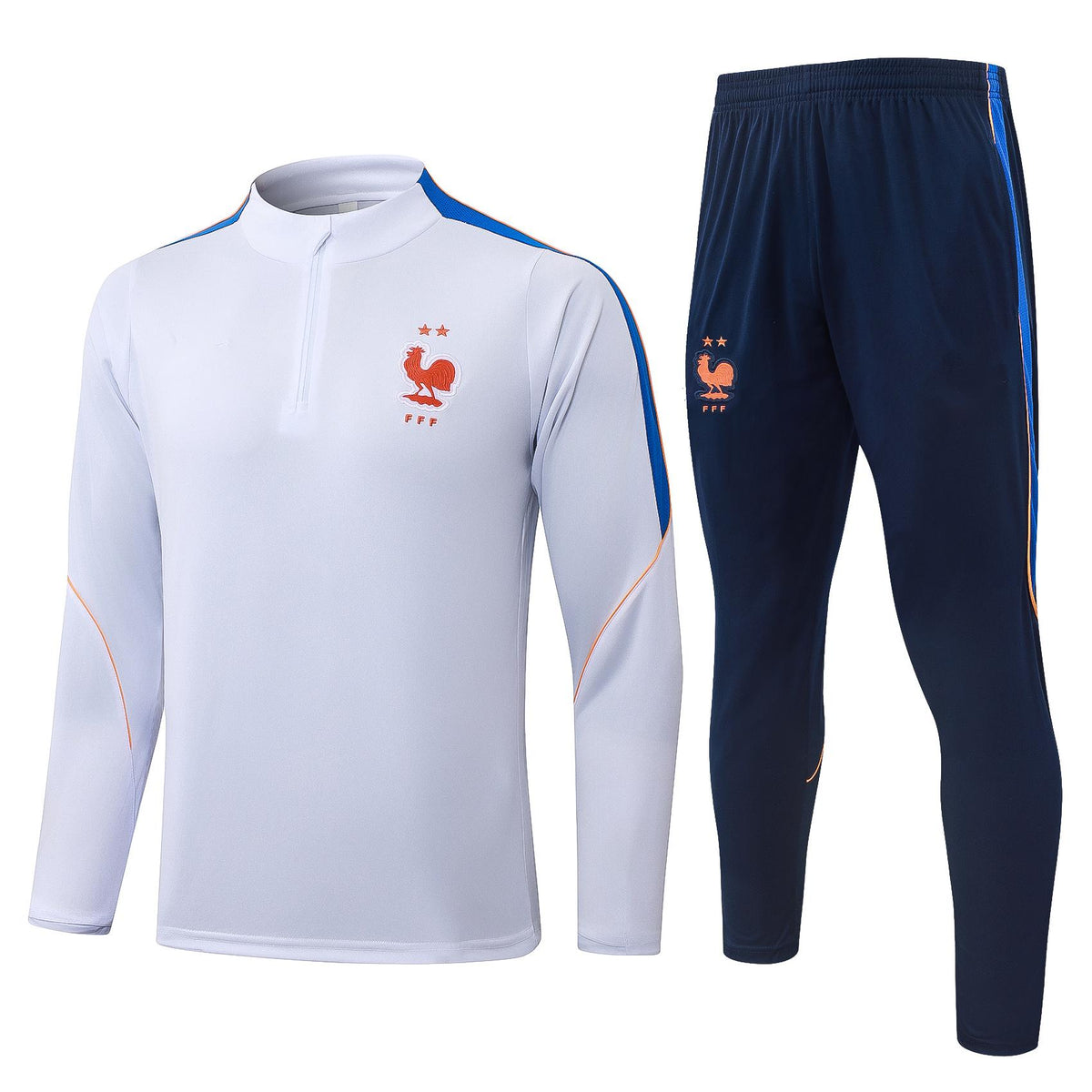 2026 France White Half Zip Training Suit Adults Or Children
