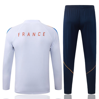 2026 France White Half Zip Training Suit Adults Or Children